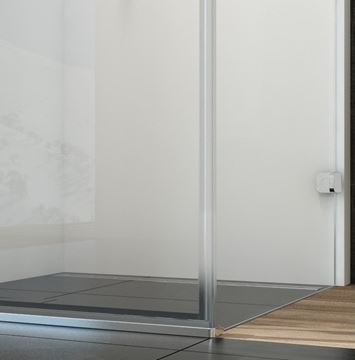 RAVAK BRILLIANT BSD2 90R sprchové dvere 90x195 cm, krídlové, pravé, chróm/sklo transparent 0UP7AA00Z1 Obrázek - fotka