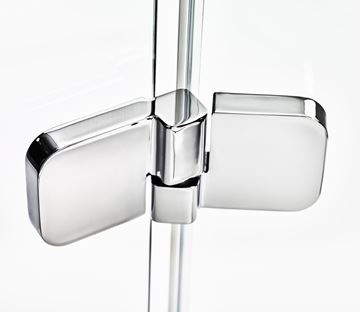 RAVAK BRILLIANT BSD2 90R sprchové dvere 90x195 cm, krídlové, pravé, chróm/sklo transparent 0UP7AA00Z1 Obrázek - fotka