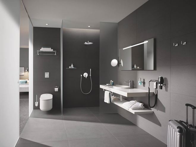 GROHE RAINSHOWER COSMOPOLITAN 310 horná sprcha pr. 310 mm, s ramenom, Water Saving, chróm 26066000 Obrázek - fotka