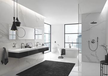 GROHE RAINSHOWER COSMOPOLITAN 310 horná sprcha pr. 310 mm, s ramenom, Water Saving, brúsený Hard Graphite 26066AL0 Obrázek - fotka