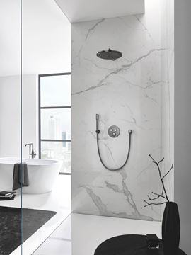 GROHE RAINSHOWER COSMOPOLITAN 310 horná sprcha pr. 310 mm, s ramenom, Water Saving, brúsený Hard Graphite 26066AL0 Obrázek - fotka
