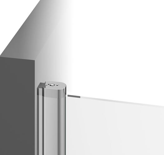 RAVAK CHROME CSD1 80 sprchové dvere 80x195 cm, lietacie, lesk/sklo transparent 0QV40C00Z1 Obrázek - fotka