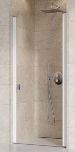 RAVAK CHROME CSD1 80 sprchové dvere 80x195 cm, lietacie, biela/sklo transparent 0QV40100Z1 Obrázek - Hlavní obrázek