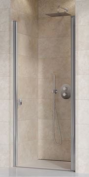 RAVAK CHROME CSD1 80 sprchové dvere 80x195 cm, lietací, satin/sklo transparent