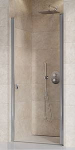 RAVAK CHROME CSD1 80 sprchové dvere 80x195 cm, lietací, satin/sklo transparent