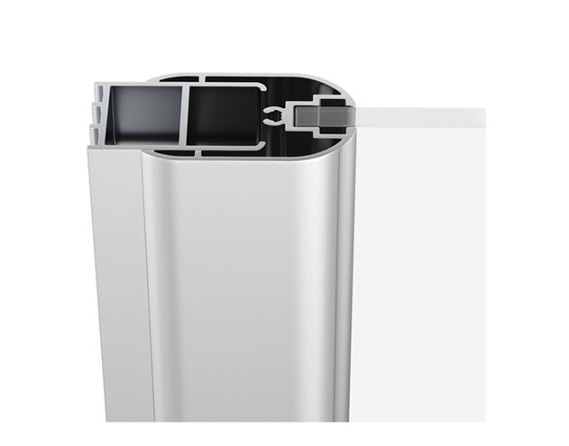 RAVAK CHROME CSD2 100 sprchové dvere 100x195 cm, lietacie, lesk/sklo transparent 0QVACC00Z1 Obrázek - fotka