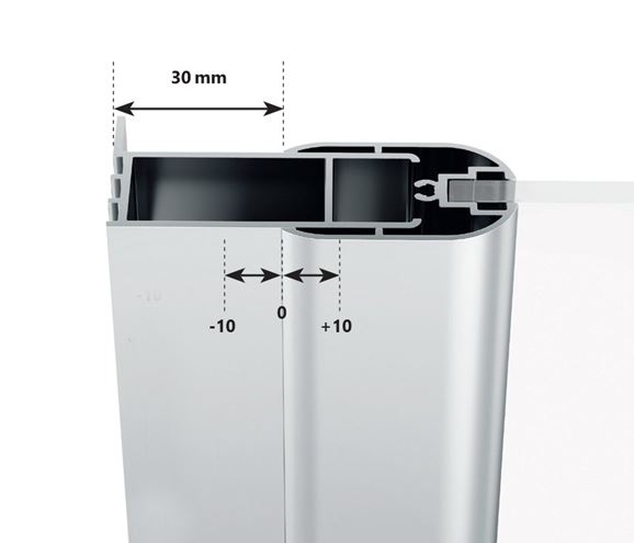 RAVAK CHROME CSD2 100 sprchové dvere 100x195 cm, lietací, satin/sklo transparent 0QVACU00Z1 Obrázek - fotka