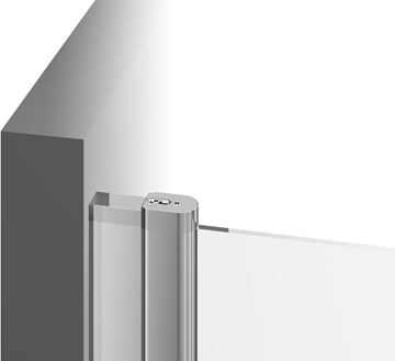 RAVAK CHROME CSD2 110 sprchové dvere 110x195 cm, lietací, satin/sklo transparent 0QVDCU00Z1 Obrázek - fotka