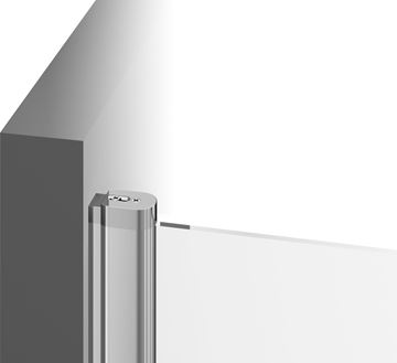 RAVAK CHROME CSD2 110 sprchové dvere 110x195 cm, lietací, satin/sklo transparent 0QVDCU00Z1 Obrázek - fotka