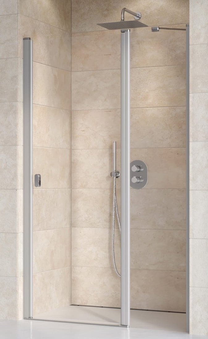 RAVAK CHROME CSD2 110 sprchové dvere 110x195 cm, lietací, satin/sklo transparent
