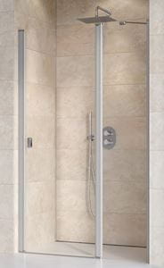 RAVAK CHROME CSD2 110 sprchové dvere 110x195 cm, lietací, satin/sklo transparent