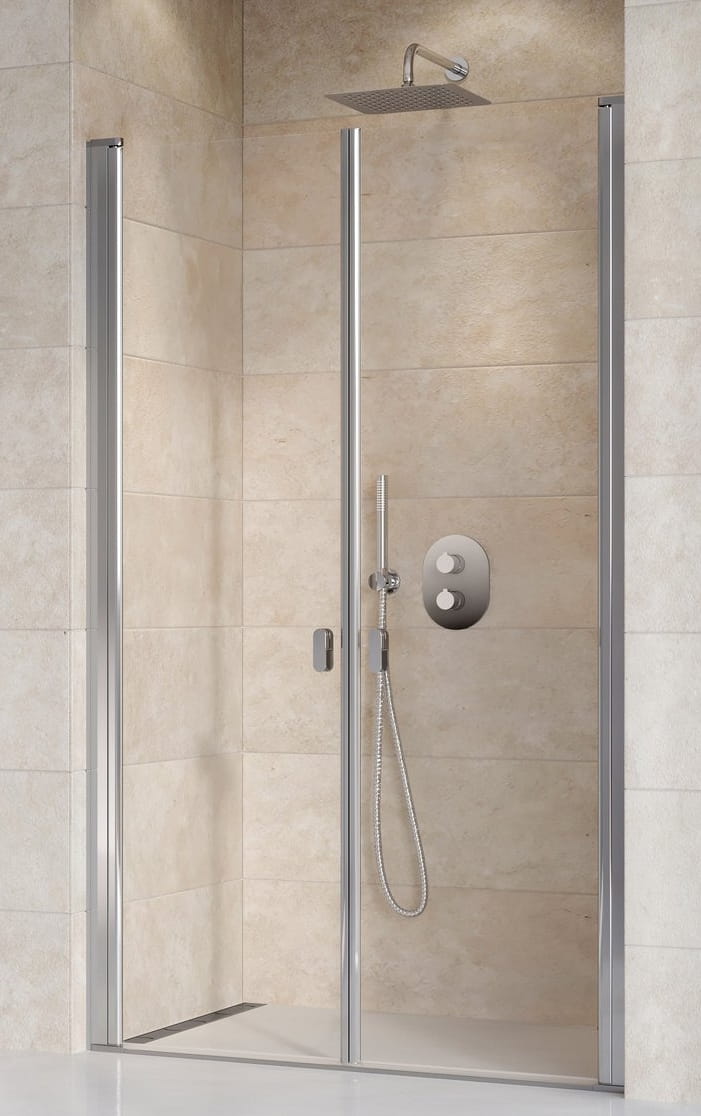 RAVAK CHROME CSDL2 120 sprchové dvere 120x195 cm, lietacie, lesk/sklo transparent