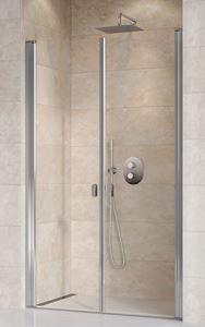 RAVAK CHROME CSDL2 120 sprchové dvere 120x195 cm, lietacie, lesk/sklo transparent