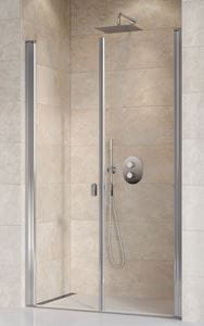 RAVAK CHROME CSDL2 90 sprchové dvere 90x195 cm, lietací, chróm lesk/sklo transparent