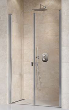 RAVAK CHROME CSDL2 110 sprchové dvere 110x195 cm, lietací, chróm lesk/sklo transparent