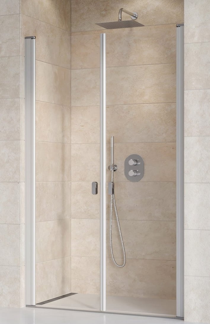 RAVAK CHROME CSDL2 120 sprchové dvere 120x195 cm, lietací, satin/sklo transparent