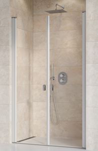 RAVAK CHROME CSDL2 120 sprchové dvere 120x195 cm, lietací, satin/sklo transparent