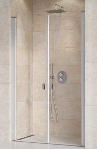 RAVAK CHROME CSDL2 120 sprchové dvere 120x195 cm, lietací, satin/sklo transparent 0QVGCU0LZ1 Obrázek - Hlavní obrázek