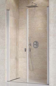 RAVAK CHROME CSDL2 100 sprchové dvere 100x195 cm, lietací, satin/sklo transparent