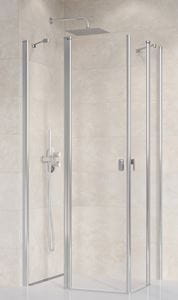 RAVAK CHROME CRV2 90 sprchové dvere 90x195 cm, lietacie, chróm lesk/sklo transparent
