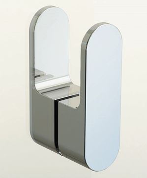 RAVAK CHROME CRV2 100 sprchové dvere 100x195 cm, lietacie, chróm lesk/sklo transparent 1QVA0C00Z1 Obrázek - fotka