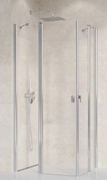 RAVAK CHROME CRV2 110 sprchové dvere 110x195 cm, lietacie, chróm lesk/sklo transparent