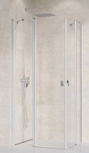 RAVAK CHROME CRV2 110 sprchové dvere 110x195 cm, lietacie, satin/sklo transparent 1QVD0U00Z1 Obrázek - Hlavní obrázek