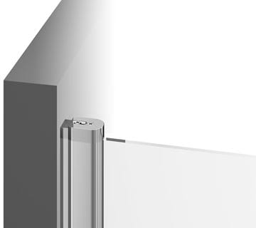 RAVAK CHROME CRV2 120 sprchové dvere 120x195 cm, lietacie, satin/sklo transparent 1QVG0U00Z1 Obrázek - fotka