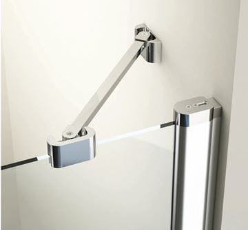 RAVAK CHROME CRV2 90 sprchové dvere 90x195 cm, lietacie, biela/sklo transparent 1QV70100Z1 Obrázek - fotka