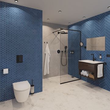 GROHE RAINSHOWER MONO 310 horná sprcha pr. 310 mm, s ramenom, Water Saving, phantom black 22121KF0 Obrázek - fotka