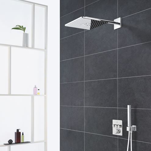 GROHE RAINSHOWER SMARTACTIVE 310 CUBE horná sprcha 310x310 mm, 2 prúdy, s ramenom, chróm 26479000 Obrázek - fotka