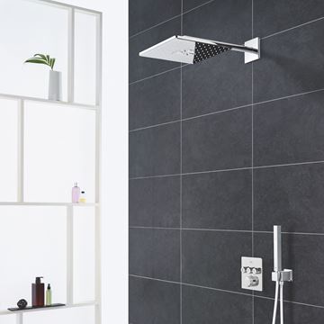 GROHE RAINSHOWER SMARTACTIVE 310 CUBE horná sprcha 310x310 mm, 2 prúdy, s ramenom, chróm 26479000 Obrázek - fotka