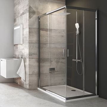 RAVAK BLIX BLRV2K 80 sprchové dvere 80x190 cm, posuvné, chróm lesk/sklo transparent 1XV40C00Z1 Obrázek - fotka