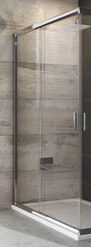 RAVAK BLIX BLRV2K 90 sprchové dvere 90x190 cm, posuvné, bright alu/sklo transparent