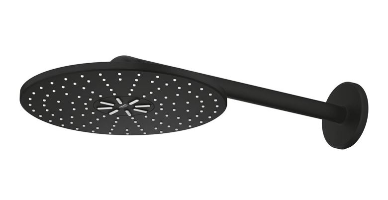 GROHE RAINSHOWER SMARTACTIVE 310 horná sprcha pr. 310 mm, 2 prúdy, s ramenom, phantom black 22123KF0 Obrázek - fotka