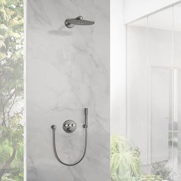 GROHE RAINSHOWER SMARTACTIVE 310 horná sprcha pr. 310 mm, 2 prúdy, s ramenom, supersteel 26475DC0 Obrázek - fotka