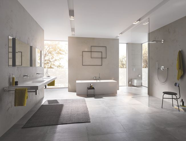 GROHE RAINSHOWER SMARTACTIVE 310 horná sprcha pr. 310 mm, 2 prúdy, s ramenom, supersteel 26475DC0 Obrázek - fotka