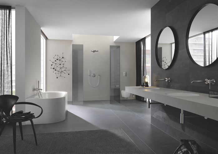 GROHE RAINSHOWER SMARTACTIVE 310 horná sprcha pr. 310 mm, 2 prúdy, s ramenom, supersteel 26475DC0 Obrázek - fotka