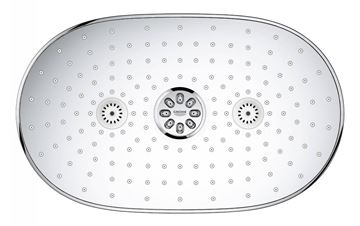 GROHE RAINSHOWER SMARTCONTROL DUO 360 horná sprcha 361x220 mm, 2 prúdy, s ramenom, chróm 26254000 Obrázek - fotka