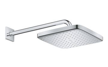 GROHE TEMPESTA 250 CUBE horná sprcha 250x250 mm, s ramenom, Water Saving, biela/chróm 26687000 Obrázek - fotka