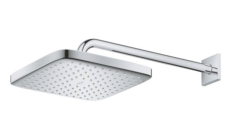 GROHE TEMPESTA 250 CUBE horná sprcha 250x250 mm, s ramenom, Water Saving, biela/chróm 26687000 Obrázek - fotka
