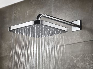 GROHE TEMPESTA 250 CUBE horná sprcha 250x250 mm, s ramenom, Water Saving, biela/chróm 26687000 Obrázek - fotka