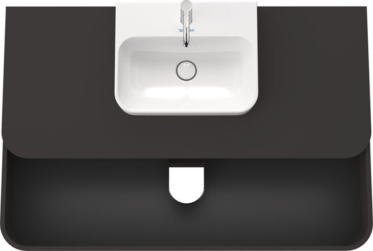 DURAVIT HAPPY D.2 PLUS skrinka pod umývadlo 130x40,8x55 cm, 2 zásuvky, Push-open, Graphit super matt HP497208080 Obrázek - fotka