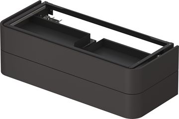 DURAVIT HAPPY D.2 PLUS skrinka pod umývadlo 130x40,8x55 cm, 2 zásuvky, Push-open, Graphit super matt
