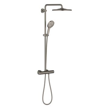 GROHE RAINSHOWER SMARTACTIVE 310 sprchový set s termostatickou batériou, horná sprcha, ručná sprcha s 3 prúdmi, tyč, hadica, Water Saving, kartáčovaný hard graphite 26836AL0 Obrázek - fotka