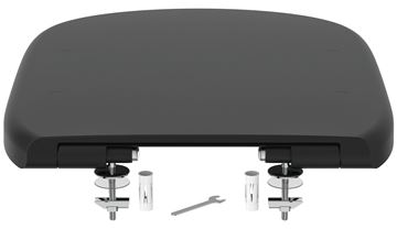 IDEAL STANDARD TESI WC sedadlo, SoftClose, hodvábna čierna T3529V3 Obrázek - fotka