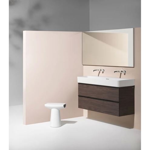 LAUFEN SPACE skrinka pod umývadlo 118,5x40,8x50 cm, 2 zásuvky, tmavý brest H4102221601031 Obrázek - fotka