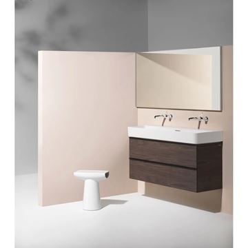 LAUFEN SPACE skrinka pod umývadlo 118,5x40,8x50 cm, 2 zásuvky, tmavý brest H4102221601031 Obrázek - fotka
