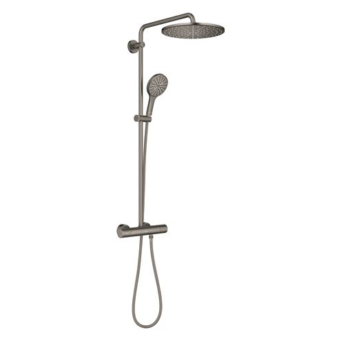 GROHE RAINSHOWER SMARTACTIVE 310 sprchový set s termostatickou batériou, horná sprcha, ručná sprcha s 3 prúdmi, tyč, hadica, Water Saving, kartáčovaný hard graphite 26836AL0 Obrázek - Hlavní obrázek