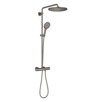 GROHE RAINSHOWER SMARTACTIVE 310 sprchový set s termostatickou batériou, horná sprcha, ručná sprcha s 3 prúdmi, tyč, hadica, Water Saving, kartáčovaný hard graphite